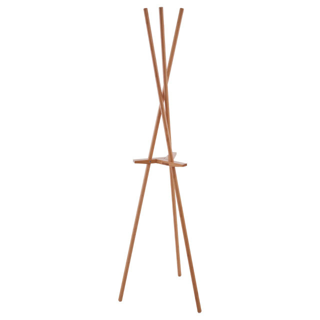 Premier Housewares Rostok Natural Wood Coat Stand