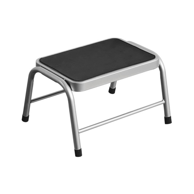 Premier Housewares Rubber Stool Silver Step