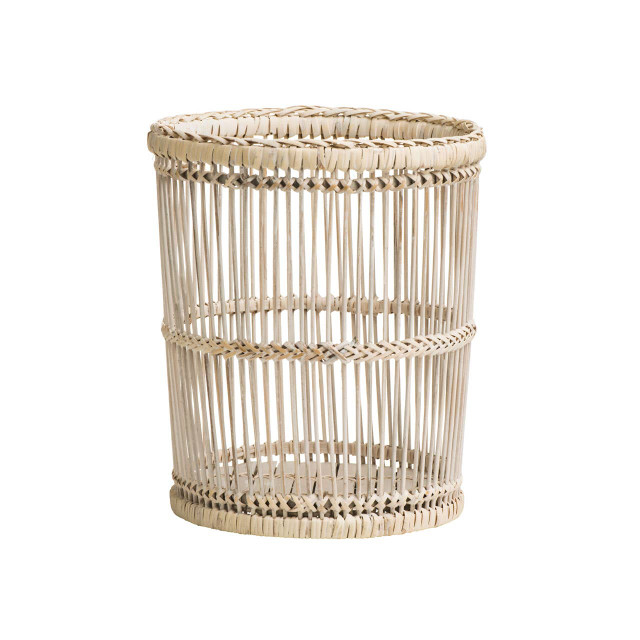premier housewares Rustic White Washed Waste Bin