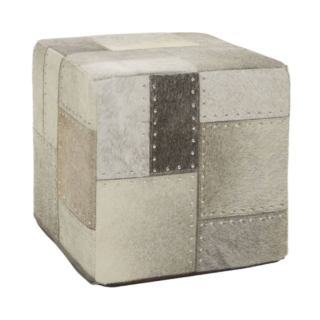 Premier Housewares Safira Grey Pouffe