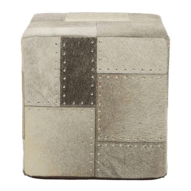 Premier Housewares Safira Grey Pouffe
