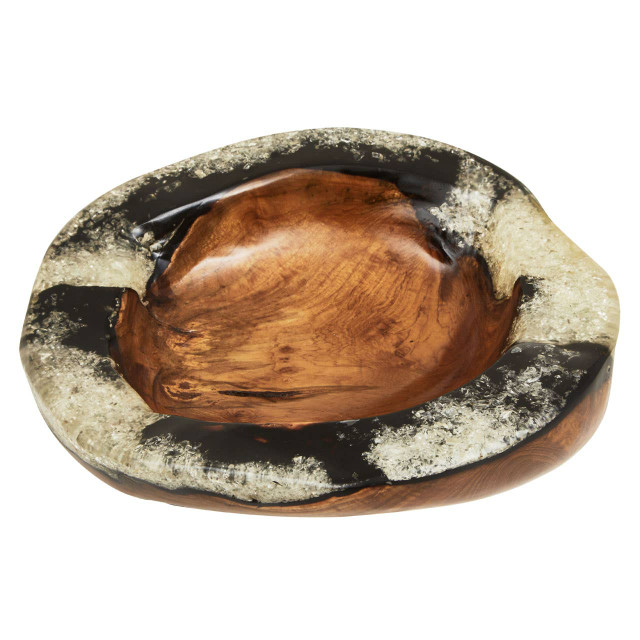 Premier Housewares Sakra Teak And Resin Bowl