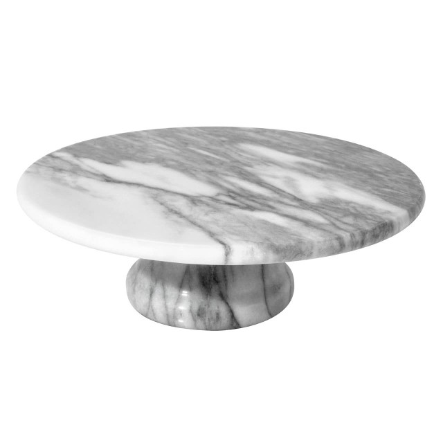 Premier Housewares Salerno White Marble Cake Stand