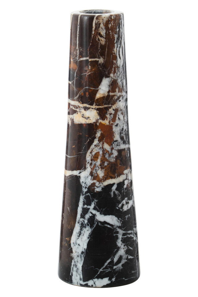 Premier Housewares Salmo Black Marble Tapered Vase