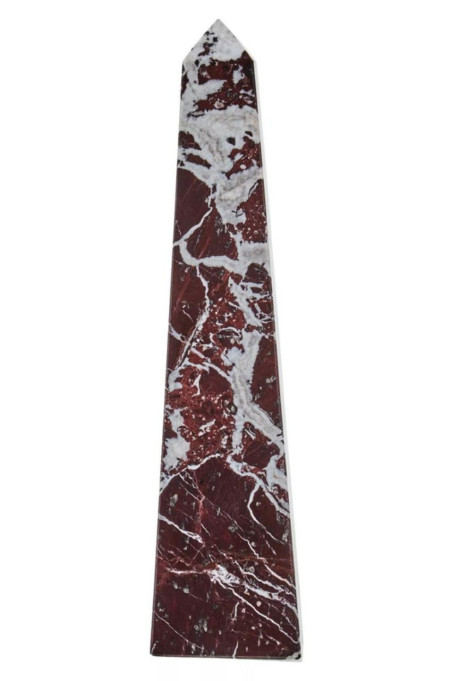 Premier Housewares Salmo Large Red Marble Obelisk