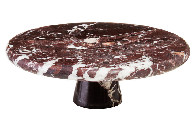 Premier Housewares Salmo Red Marble Cake Stand