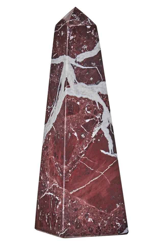 premier housewares Salmo Small Red Marble Obelisk