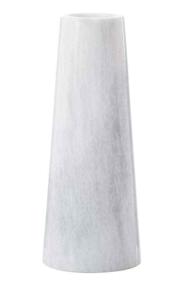 premier housewares Salmo White Marble Tapered Vase
