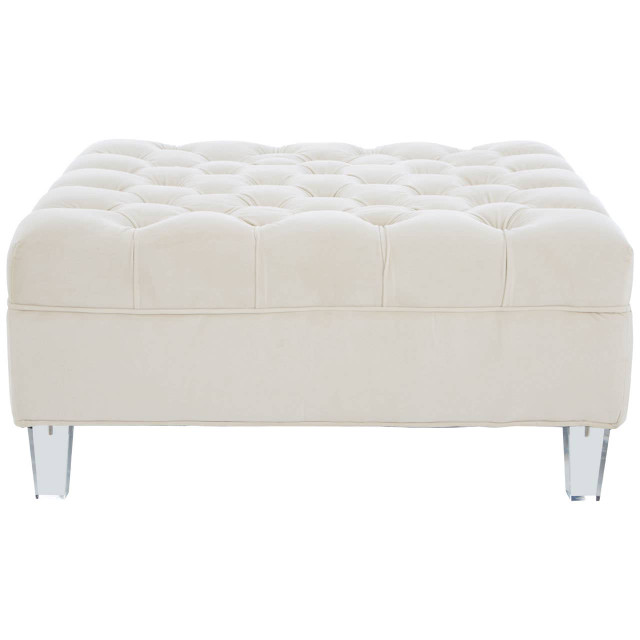 Premier Housewares Samara Sand Fabric Footstool