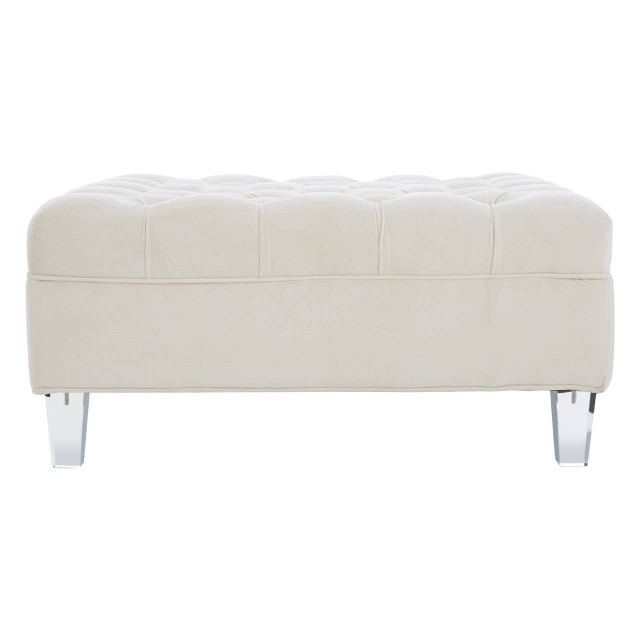 premier housewares Samara Sand Fabric Footstool
