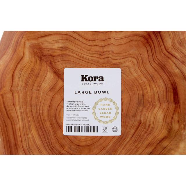 Premier Housewares Savin Cedarwood Large Bowl