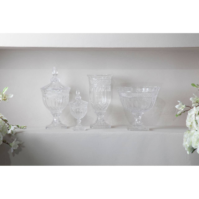 Premier Housewares Savita Footed Glass Fruit Bowl