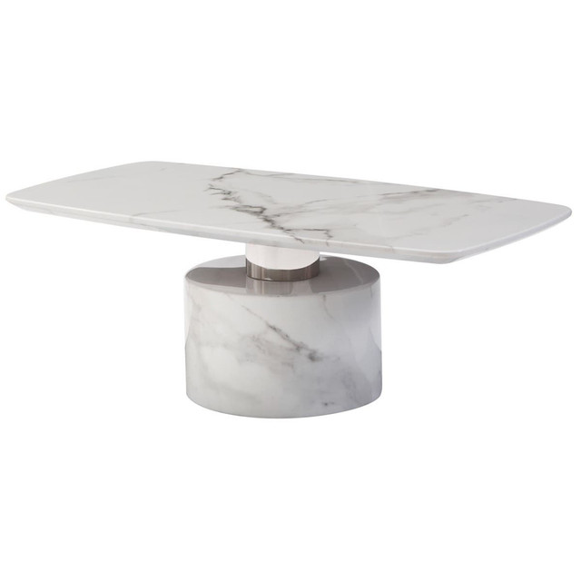 premier housewares Sesto White Marble Coffee Table