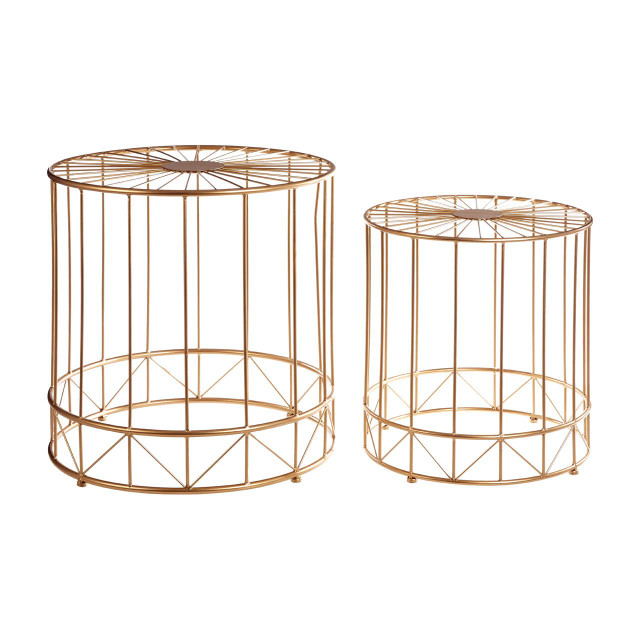Premier Housewares Set Of 2 Lexi Round Side Tables