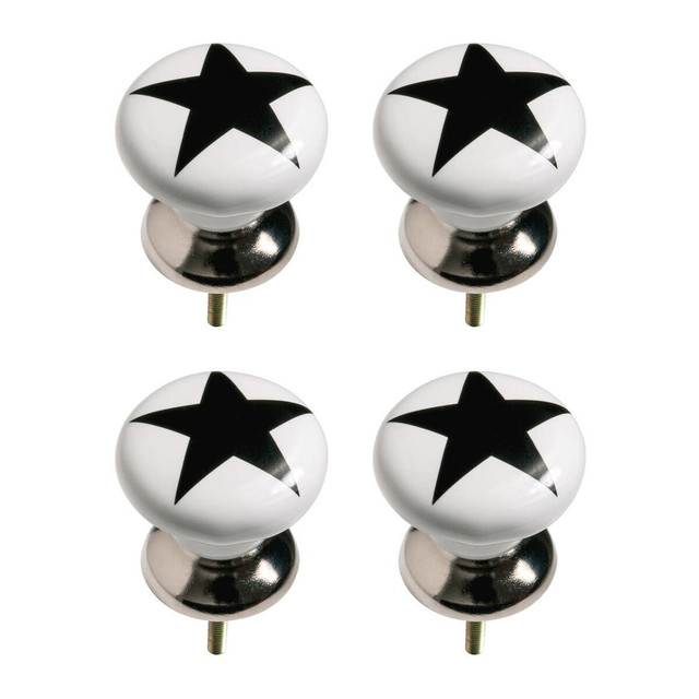 Premier Housewares Set Of 4 Star Drawer Knobs