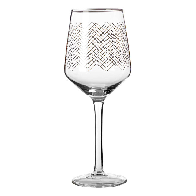Premier Housewares Set Of Four Jazz Wine Glasses