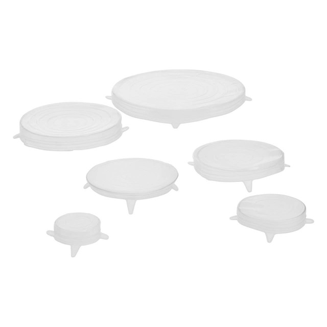Premier Housewares Set Of Six Zing Silicone Lids