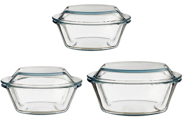 Premier Housewares Set Of Three Casserole Dishes