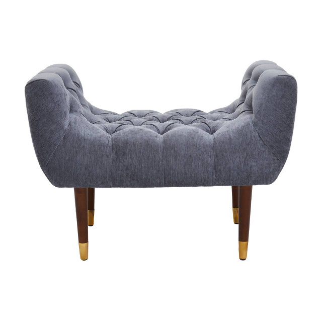premier housewares Shay Grey Chenille Stool