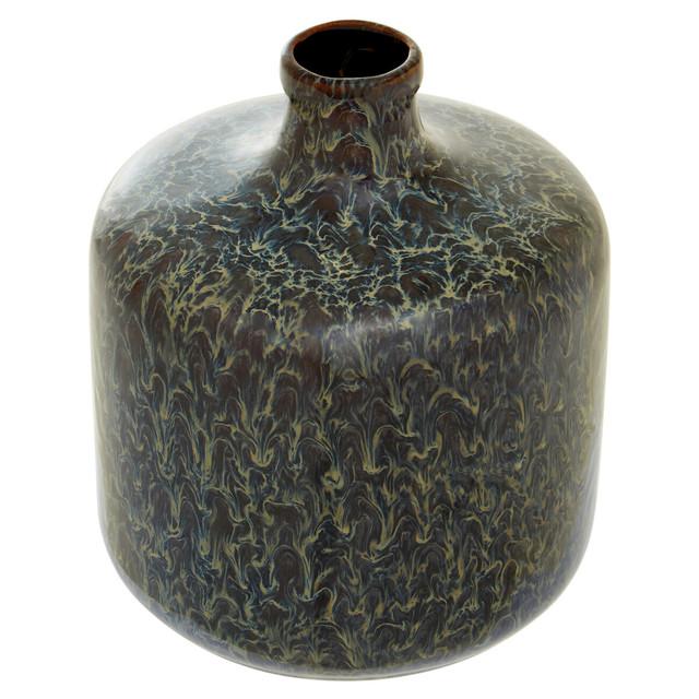 Premier Housewares Silas Dark Blue Bottle Vase