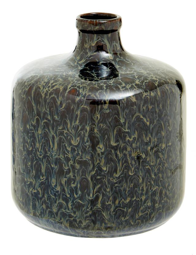 premier housewares Silas Dark Blue Bottle Vase