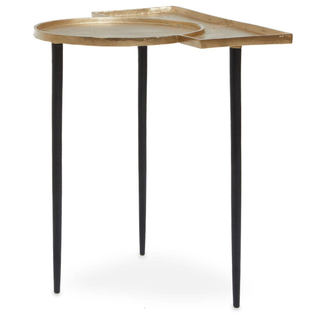 Premier Housewares Simbolo Gold Top Side Table