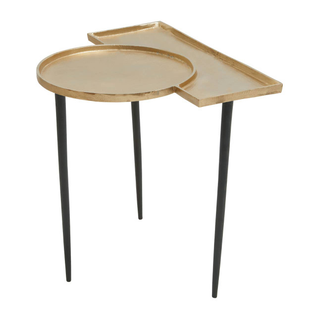 Premier Housewares Simbolo Gold Top Side Table