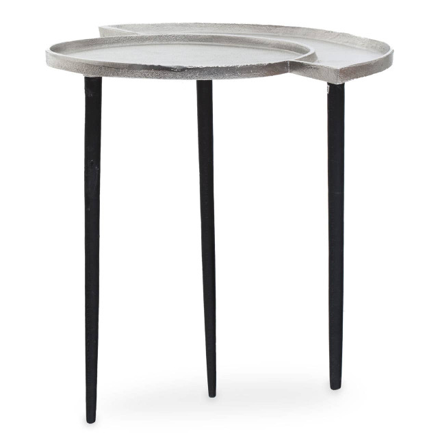 premier housewares Simbolo Silver Top Side Table
