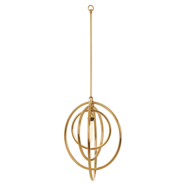 Premier Housewares Skye Gold Finish Pendant Light