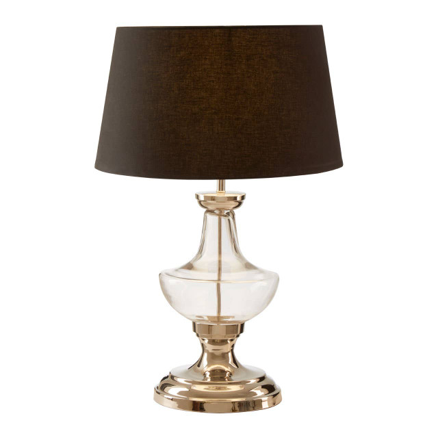 Premier Housewares Skye Table Lamp With Clear Base