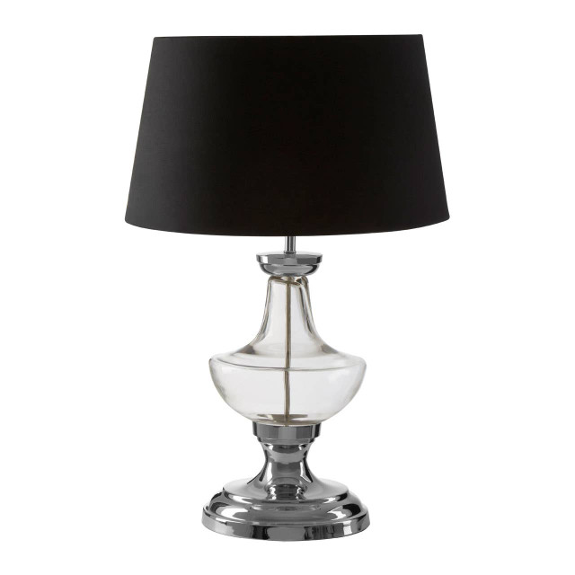 premier housewares Skye Table Lamp with Clear Base