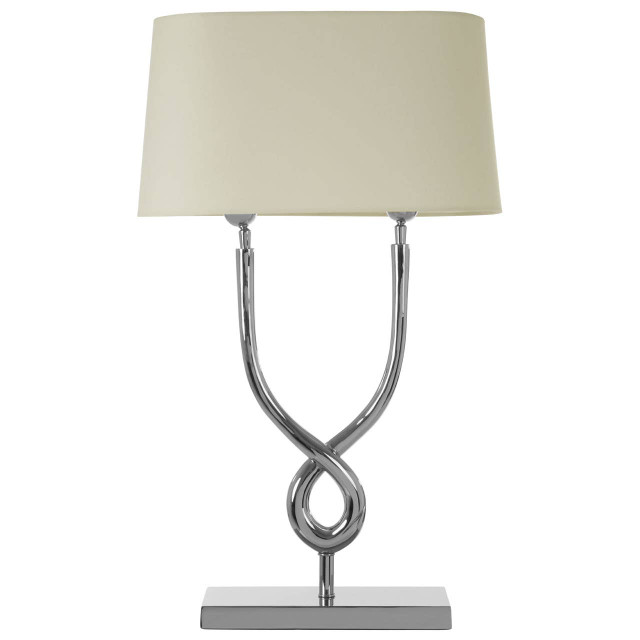 Premier Housewares Skye Table Lamp With Cross Base