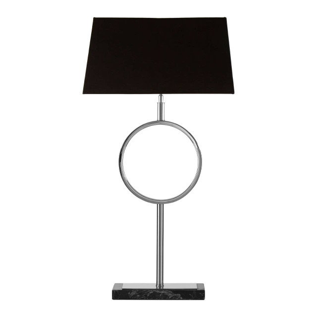 Premier Housewares Skye Table Lamp With Stone Base