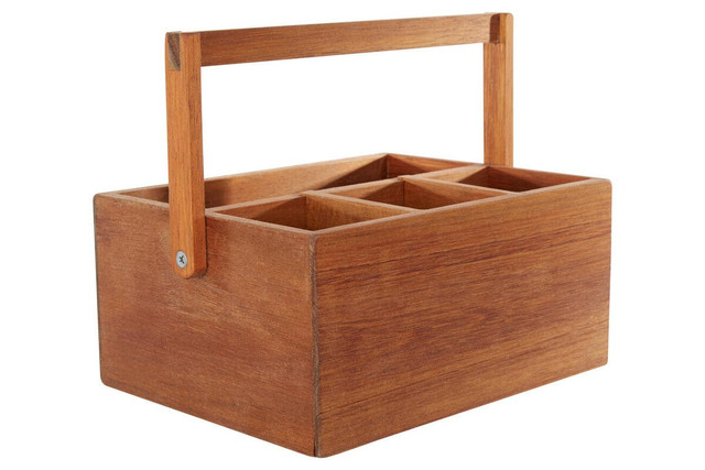 Premier Housewares Socorro Acacia Cutlery Caddy