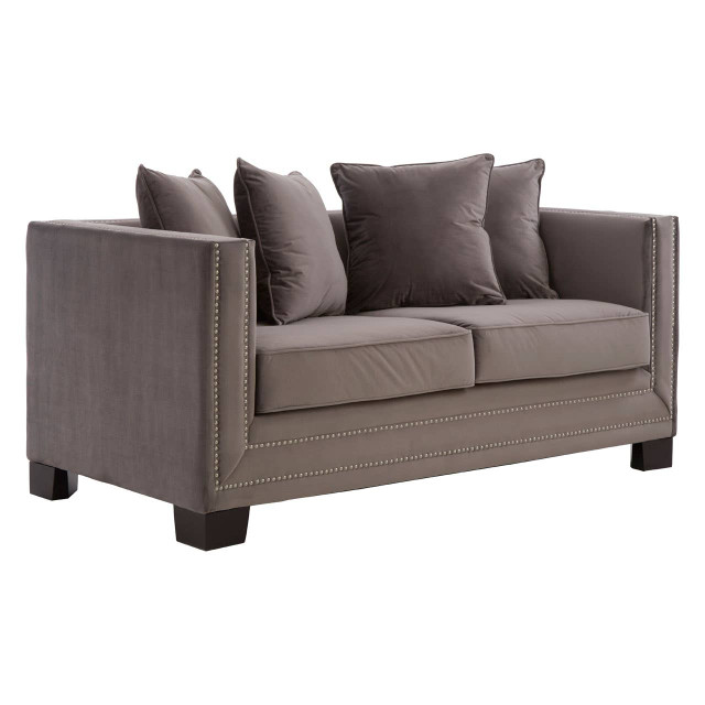 Premier Housewares Sofia 2 Seat Viola Brown Sofa
