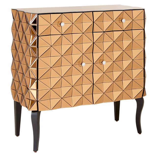 Premier Housewares Soho Copper Finish Cabinet