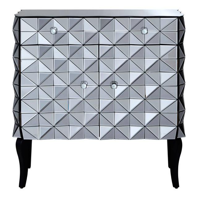 premier housewares Soho Silver Finish Cabinet