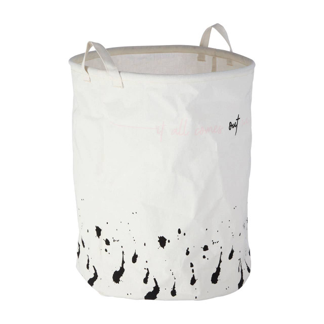Premier Housewares Speckled Fabric Laundry Basket