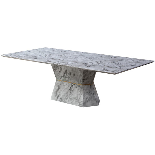Premier Housewares Spezia Grey Marble Dining Table