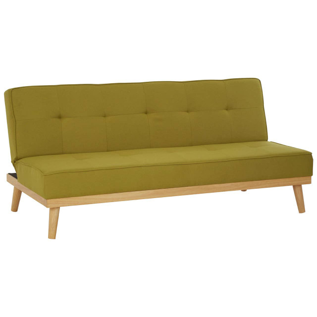 Premier Housewares Stockholm 3 Seat Green Sofa Bed