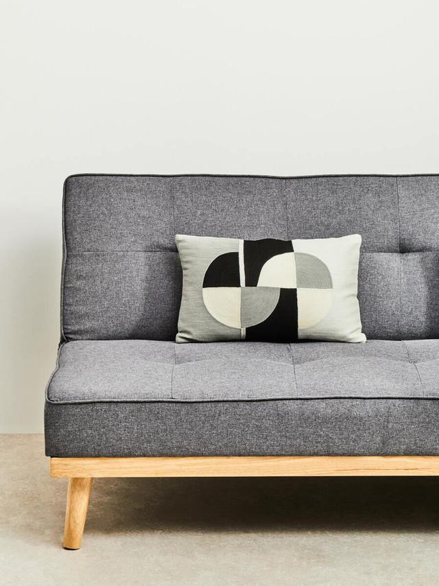 premier housewares Stockholm 3 Seat Grey Sofa Bed