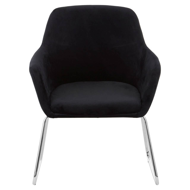 Premier Housewares Stockholm Black Fabric Chair