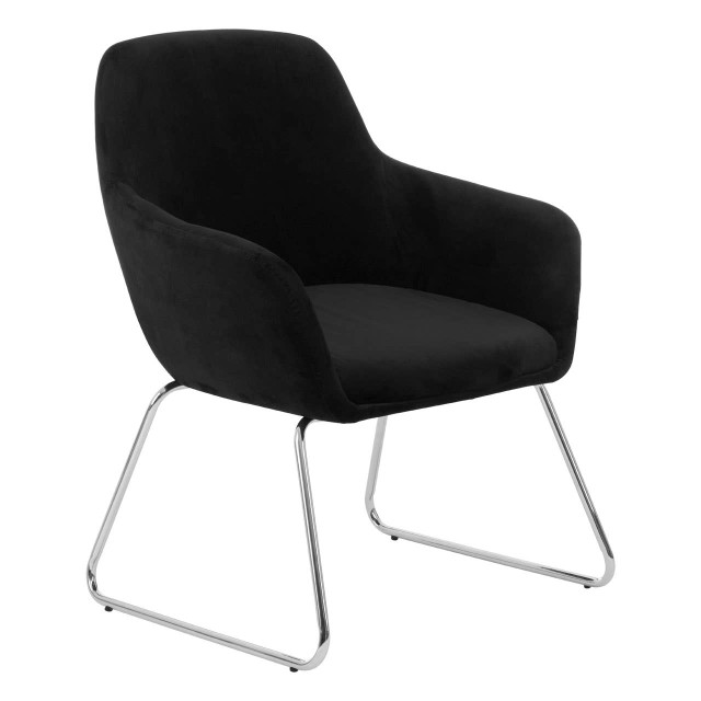 Premier Housewares Stockholm Black Fabric Chair
