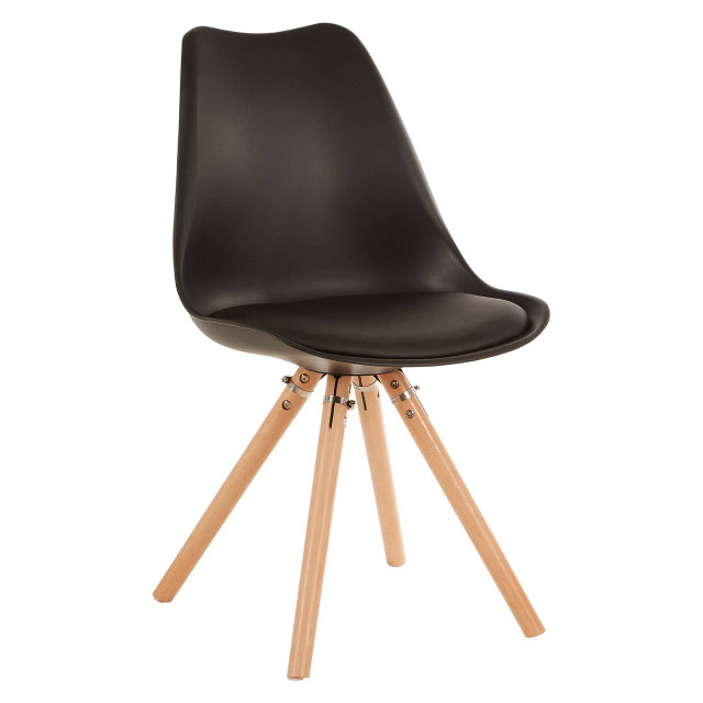Premier Housewares Stockholm Black Retro Chair