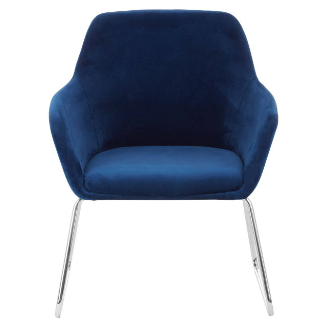Premier Housewares Stockholm Blue Fabric Chair