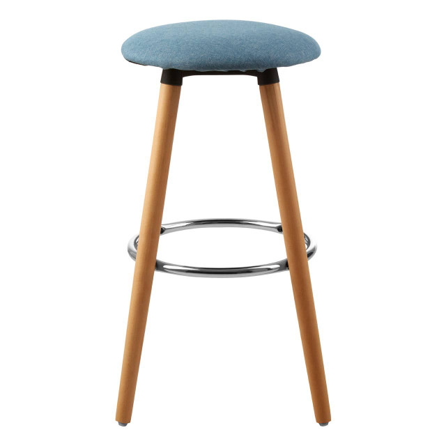 Premier Housewares Stockholm Blue Round Bar Stool