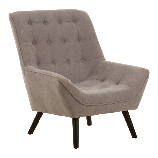 Premier Housewares Stockholm Grey Curved Chair