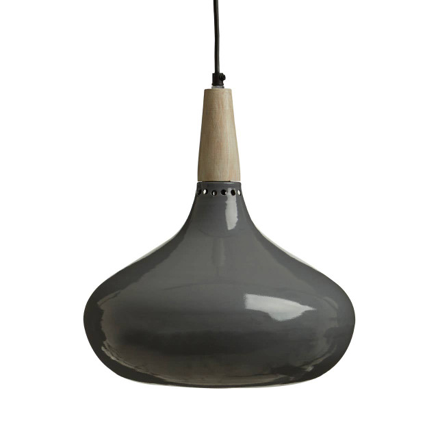 Premier Housewares Stockholm Grey Pendant Light