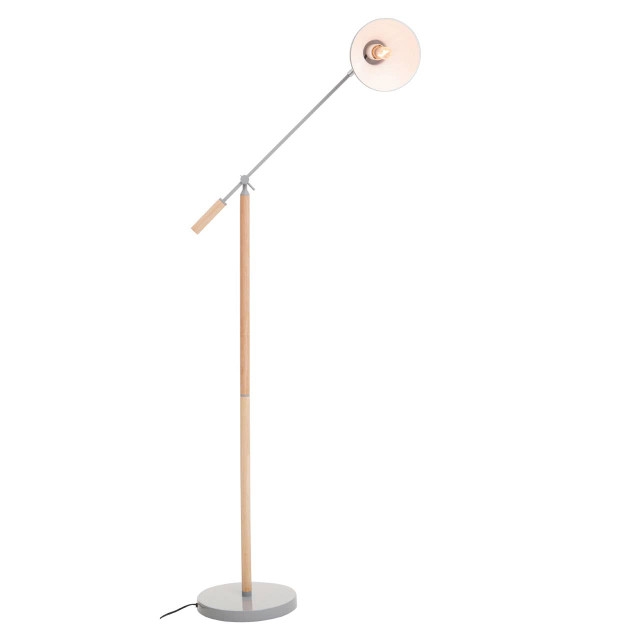 Premier Housewares Stockholm Matte Grey Floor Lamp