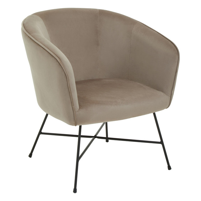 Premier Housewares Stockholm Mink Velvet Chair